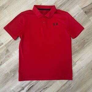 Under Armour Kids Polo in Bold Red